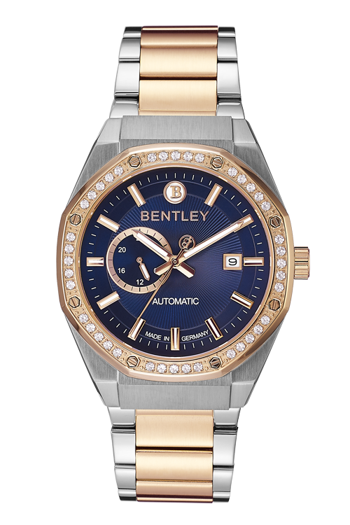 Time Master – Gold Two-Tone Sapphire Gem-Set MENS WATCH