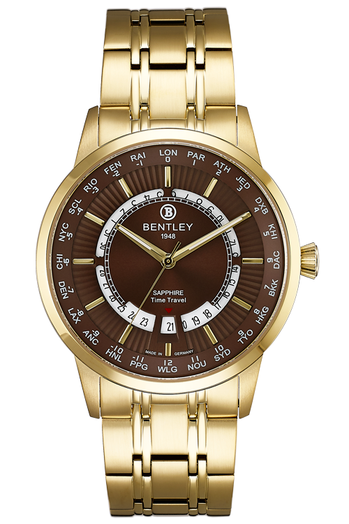 Temporal Convergence – Gold Blue Dial MENS WATCH