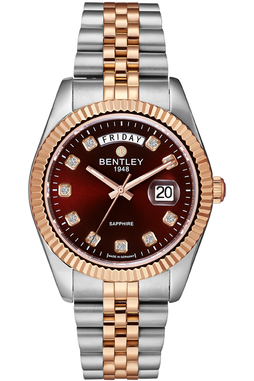 Adventure Journey – Rose Gold Brown Sapphire Auto MENS WATCH