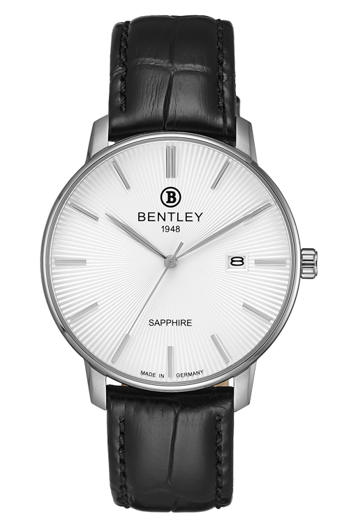 Modern Minimalist – SS White Dial Leather MENS WATCH