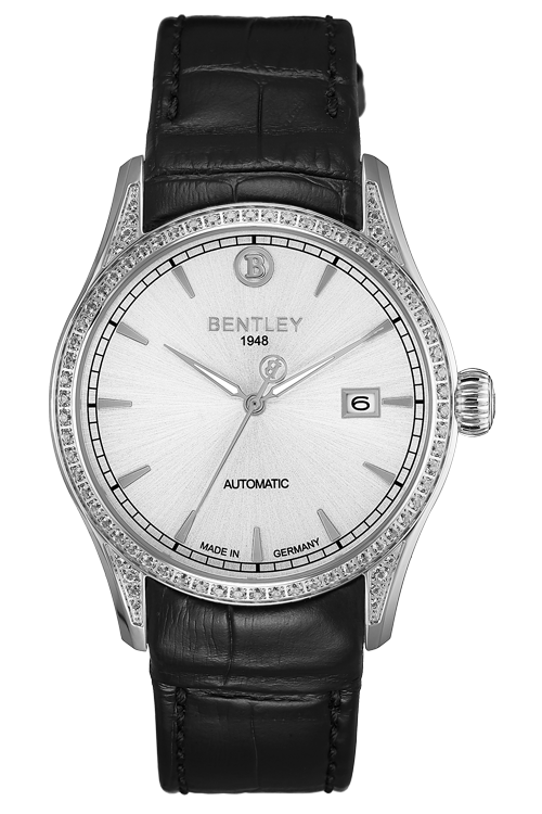 Shining Automatic – SS White Dial Gem-Set MENS WATCH